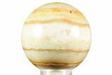 Polished Rainbow Onyx Stone Sphere - California #370895-1